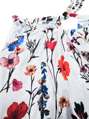 Macacão Feminino Floral com Laço na Cintura - Casual Elegante Ao Ar Livre