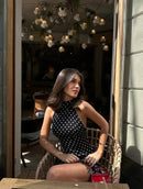 Vestido Mini Assimétrico com Babado e Estampa Floral - Verão Feminino