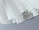 Vestido Mini Feminino Branco com Halter e Decote V - Sexy Costas Abertas Amarrão Evasê Festa Verão