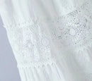 Lace Skirt Set Dress Summer Women Beach Holiday Sexy Cotton Matching Set Outfits Spring White 2 Pcs Vestidos Female Set 2025