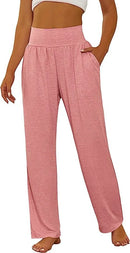 Women's Wide Leg Yoga Pants High Waist Casual Sports Pants