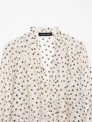 Women Shirt 2025 New Fashion Autumn Long Sleeve Layered Decorative Blouse for Women Casual Chic V-neck Ladies Top