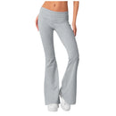 Women Flare Leggings High Waist Wide Leg Yoga Pants Seamless Fitness Workout Tights Gym Sports Trousers Casual Slimming Clothing