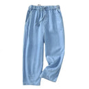 High waisted Jeans For women Summer 2026 New Elastic waisted Loose Washed harem Pants Female Thin Casual Denim Pants With pocket