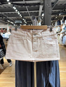 Saia Jeans Feminina Mini Vintage Americana com Cintura Alta - Casual Streetwear