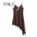 Vestido Mini Feminino com Renda e Poa - Halter Sexy Costas Abertas Verão 2025