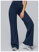 Yoga Pants Flare Leggings Women High Waist Wide Leg Pants Gym Women Fitness Sports Flared Pant Dance Trousers Women shaped Hip