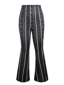 Women's Flared Pants High Waist Stretch Slim Fit Retro Y2K Spring Summer Casual Commuting Trousers Streetwear Bell Bottoms