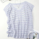 Women's Fashion Casual V-Neck Open-Shirt Design Top Elegant Hollow out Neck Design for Comfortable Wear
