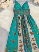 Vestido Longo Feminino Floral sem Alças - Elegante Maxi Verão