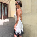 Vestido Mini Xadrez com Suspensório e Saia Plissada - Estilo Japonês Kawaii