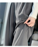 Elegant Wide Leg Pants Women Korean Style High Waist Black Baggy Pants Office Ladies Fashion Loose Suit Trousers Streetwear