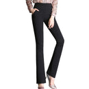 Flare pants female high waist micro trousers work