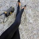 Korean Fashion Winter Black High Waisted Skinny Y2K Women Pants Sexy Glitter Casual Club 2022 Leggings Pants Long