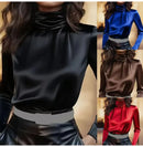 Elegant Long Sleeve Loose Blouse Women 2025 Autumn Winter Ladies Tops Casual