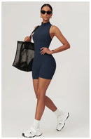 Macacão Feminino Fitness Slim sem Manga - Esportivo Casual