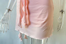 Vestido de Renda com Decote V e Costas Abertas - Estilo Balada