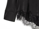 MUJER Lace Long Shirts and Blouses for Women Asymmetric Women's Blouse Streetwear Casual Blouses Woman Vintage Tops Woman 2026