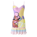 Vestido Mini Feminino Y2K com Renda e Alças Finas - Sexy Costas Abertas Streetwear
