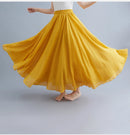 Boho Cotton Linen Beach Long Skirt Women Vintage Casual Solid A-line High Waist Dance Floor-Length Maxi Skirt Spring Summer New