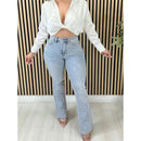 High Waisted Skinny Flare Jeans for Women Tummy Control Butt Lift Stretch Denim Pants Sexy Slimming Straight Leg with Pockets