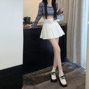Pleated Mini Skirts Women High Waisted Aesthetic Preppy All-match Summer Kawaii Clothes Cute Korean Fashion Мини Юбки Girls Pure