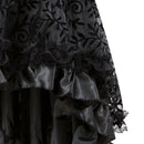 Steampunk Women Lace Floral Skirt Asymmetrica Renaissance Victorian Pirate Medieval Sexy Gothic Corset Skirts Matching