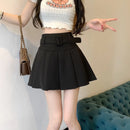 Pleated Mini Skirts Women High Waisted Aesthetic Preppy All-match Summer Kawaii Clothes Cute Korean Fashion Мини Юбки Girls Pure