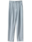 High Waist Women Suit Pants Fall Straight Office Ladies Korean Fashion Trousers Casual Button Loose Female Black Pants New 2024