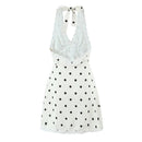 Vestido Halter Mini Feminino com Renda e Poá - Elegante, Sexy, Costas Abertas - Verão 2025