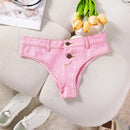 Short Jeans Feminino Mini com Cintura Baixa - Sexy Festa Balada