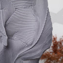 Miyake Pleated Solid Color Semi-skirt 2025 Summer New Irregular Pleated Half-body Skirt Women's Mid-length Bud Skirt