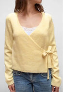 New Fashion Womens V Neck Knit Cardigan Long Sleeve Wrap Tie Side Solid Color Sweater Fall Tops Hot Sale S M L