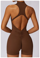Macacão Feminino Fitness Slim sem Manga - Esportivo Casual