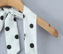 Vestido Feminino Branco com Poa e Halter - Sexy Costas Abertas Amarrão Evasê Elegante Festa Verão