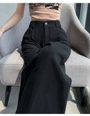 Cotton and Linen Women's Wide Leg Full Pants High Waist Summer Female Elegant Minimalism Straight Loose Trousers 2026 Autumn