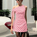 Vestido Mini Feminino Vintage com Poa e Amarrão - Tomara que Caia Sexy Verão Festa