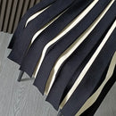 Elegant High Waist Panel Versatile Pleated Skirt Spring and Autumn Retro Fashion Stripe Mini Knitted Skirt Women's Mixed Color