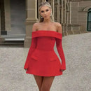 Vestido Mini Feminino com Renda Patchwork e Cintura Franzida - Linha A Costas Abertas Sexy Festa Balada Outono Inverno