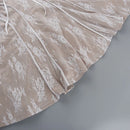 Vestido Mini Elegante com Estampa e Manga Longa - Outono e Inverno