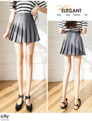 White Women Pleated Skirts Summer High Waist Zipper Girls Dancing JK Mini Skirts Black Fashion Student A Line Faldas 2024