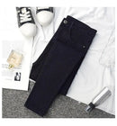 High Waist Slim Fit Women's Jeans Elasticity Pencil Nine Point Pants Spring Autumn Fashion Stylish Casual Comfortable