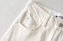 Women's High Waist Jeans 2025 Spring Fall Relaxed Straight Leg Raw Hem Floor-Length Vintage Inspired Daily Uniform