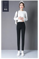 Oversize High Waist Stretch Jeans Black Autumn Women Slim Skinny Trousers Fashion Embroidery Female Winter Casual Denim Pants