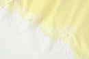 Vestido Mini Feminino com Renda e Alças Finas - Irregular Costas Abertas Fenda Sexy Festa