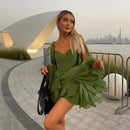 Vestido Longo Feminino com Manga Longa em Mesh e Renda - Sexy Praia Férias 2025