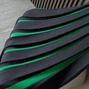 Elegant High Waist Panel Versatile Pleated Skirt Spring and Autumn Retro Fashion Stripe Mini Knitted Skirt Women's Mixed Color