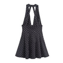 Vestido Feminino Branco com Renda Bordada e Halter - Sem Manga Costas Abertas Sexy Linha A Festa 2025