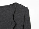 Cardigan Feminino de Renda com Botões e Manga Longa - Cropped Vintage Tricô Suave Casual