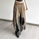Pleated Stacked Women Skirts Classic Solid High Waist Straight Sheath Maxi Bottoms Female Elegant All-matched Streetwear